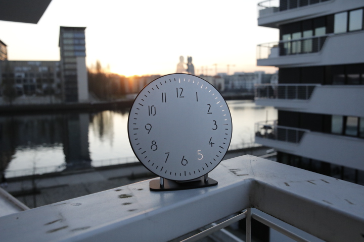 Side view of The Hamptons at night