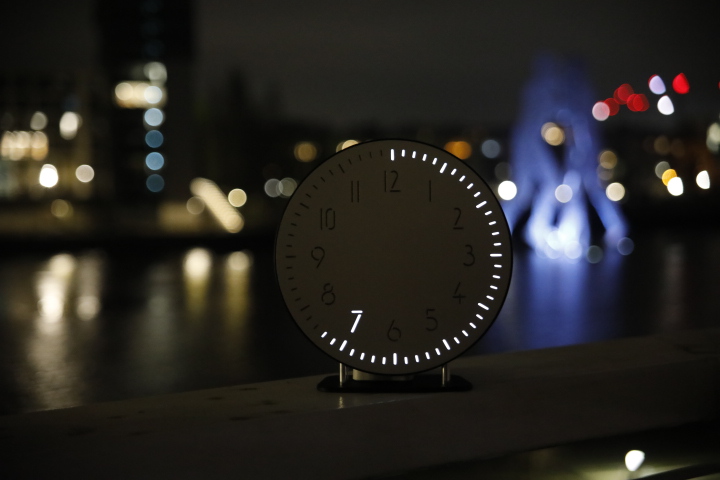 Side view of The Hamptons at night