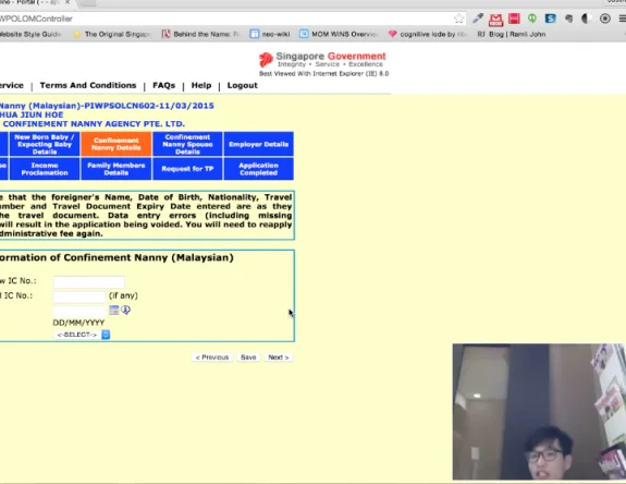 Work Pass Integrated System research artefact 15 of 15