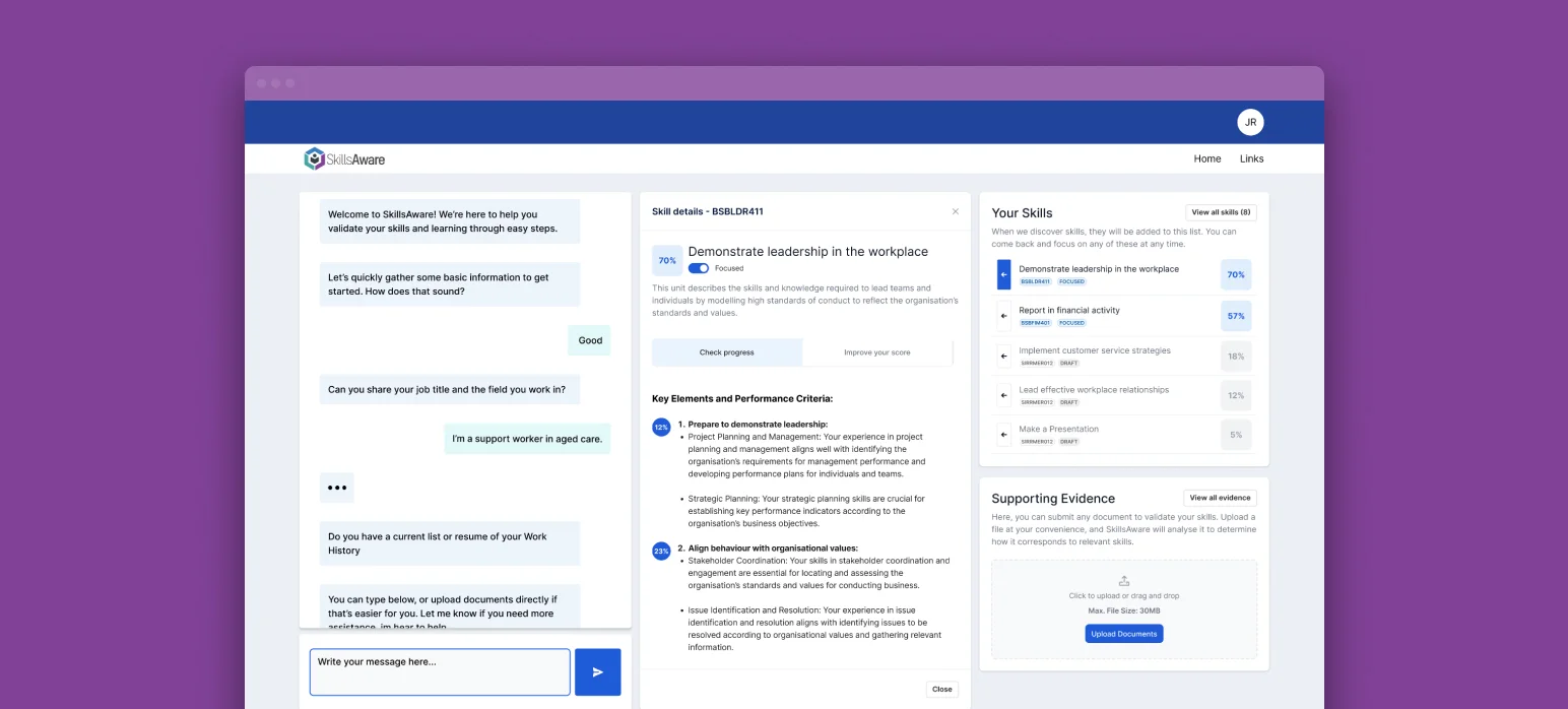 SkillsAware Conversational AI