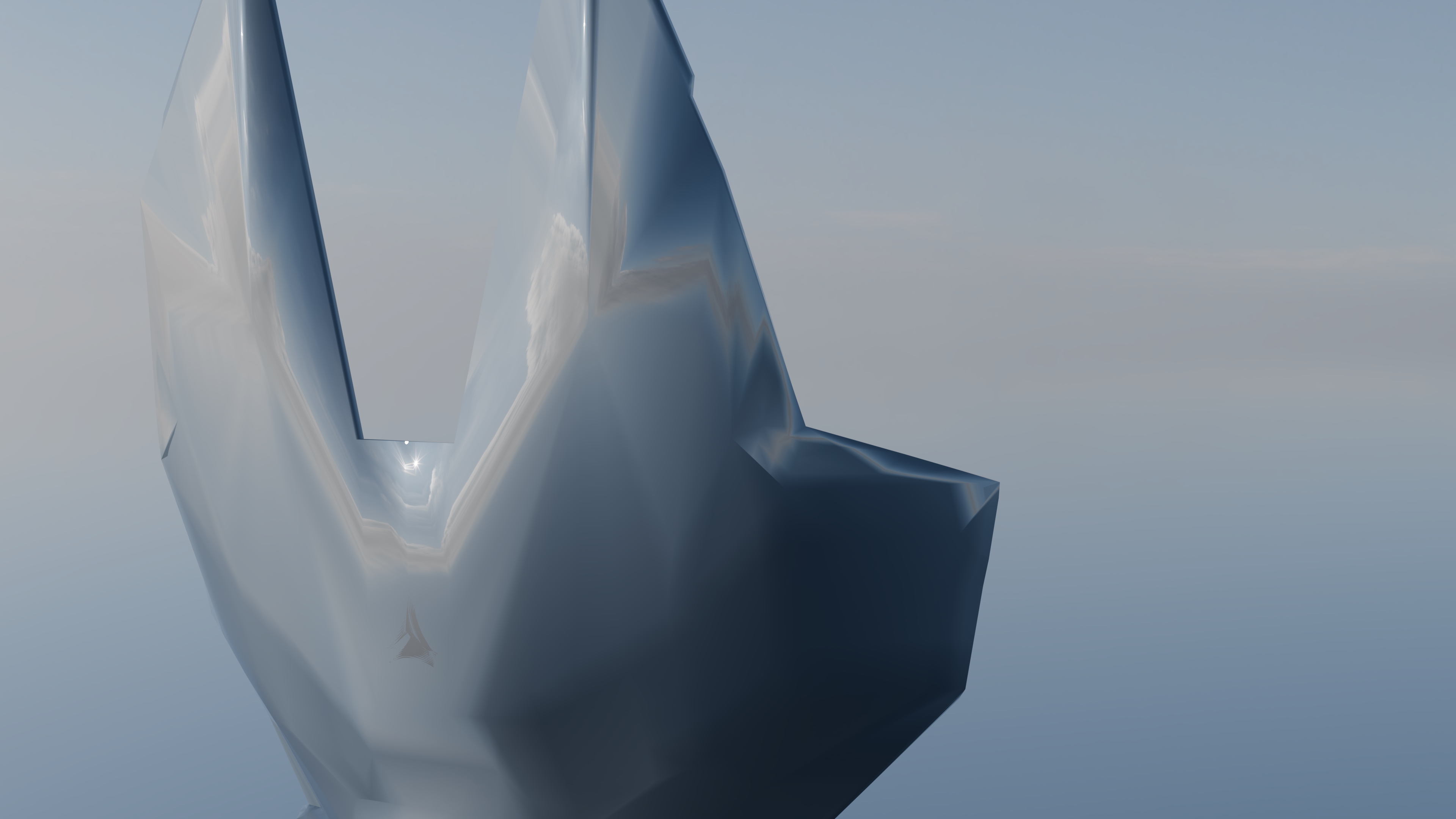 AETERNA GARDEN - UNIFORM WESTE - GLATT POLIERTE TITAN RÜCKENPLATTE MIT AETERNA PARADISUM LOGO GRAVUR MITTIG