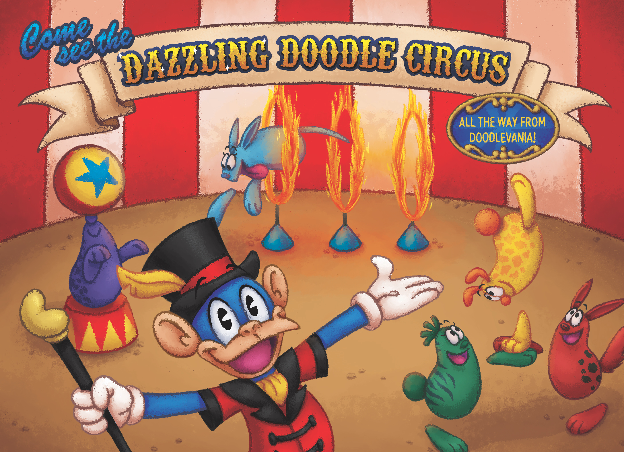 Doodle Circus Postcard