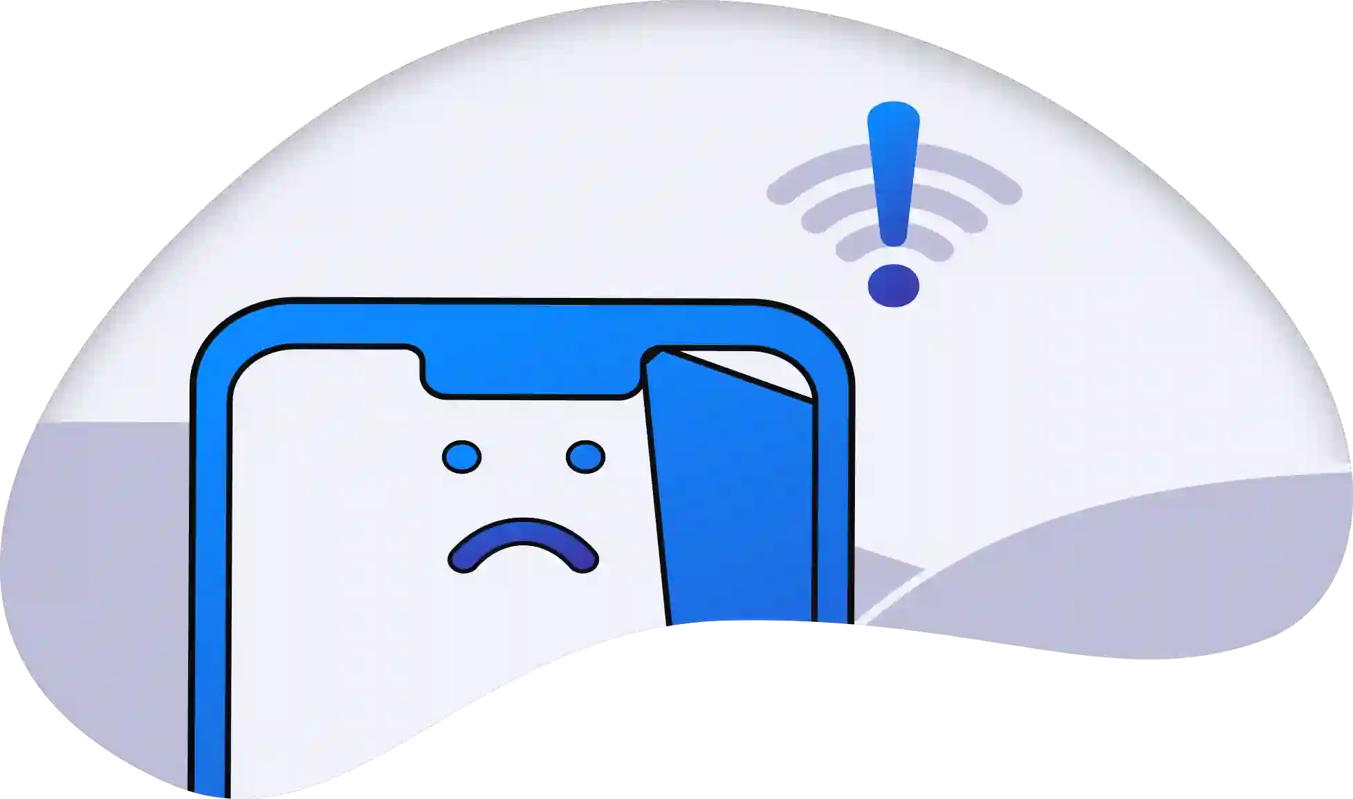 Error image shown when user doesn't have internet.