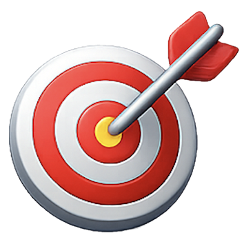 Orientados a resultados - Icono de objetivo