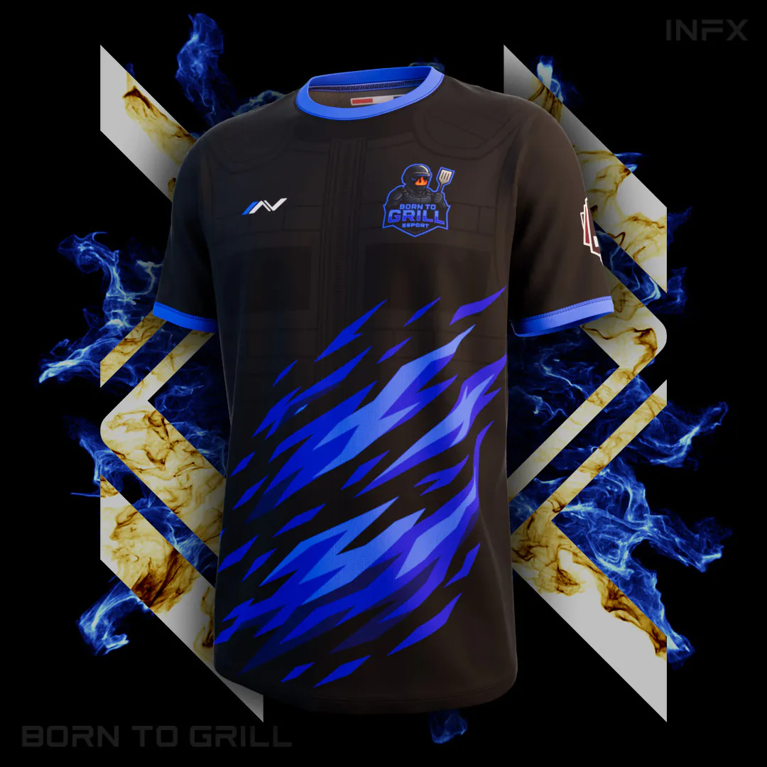 Maillot esport de la team BTG bleu
