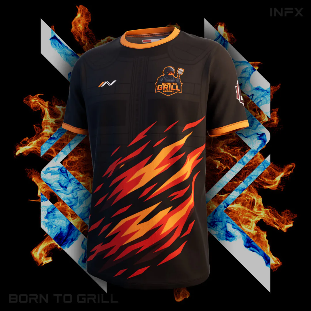 Maillot esport de la team BTG orange