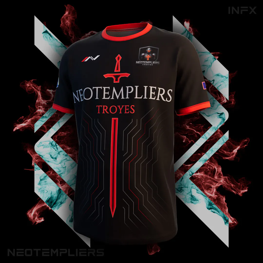 Maillot esport personnalisé de la team NéoTempliers
