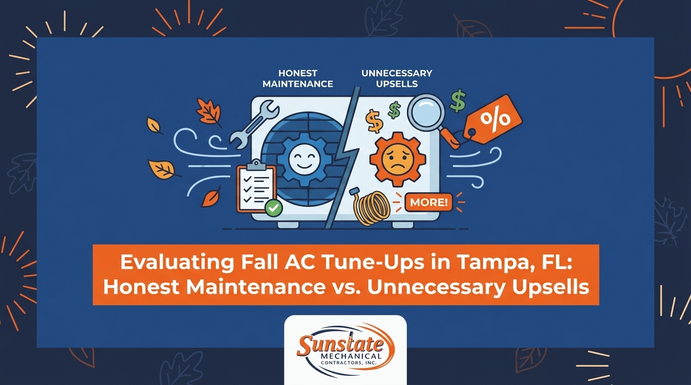 Evaluating Fall AC Tune-Ups in Tampa, FL: Honest Maintenance vs. Unnecessary Upsells — featured image