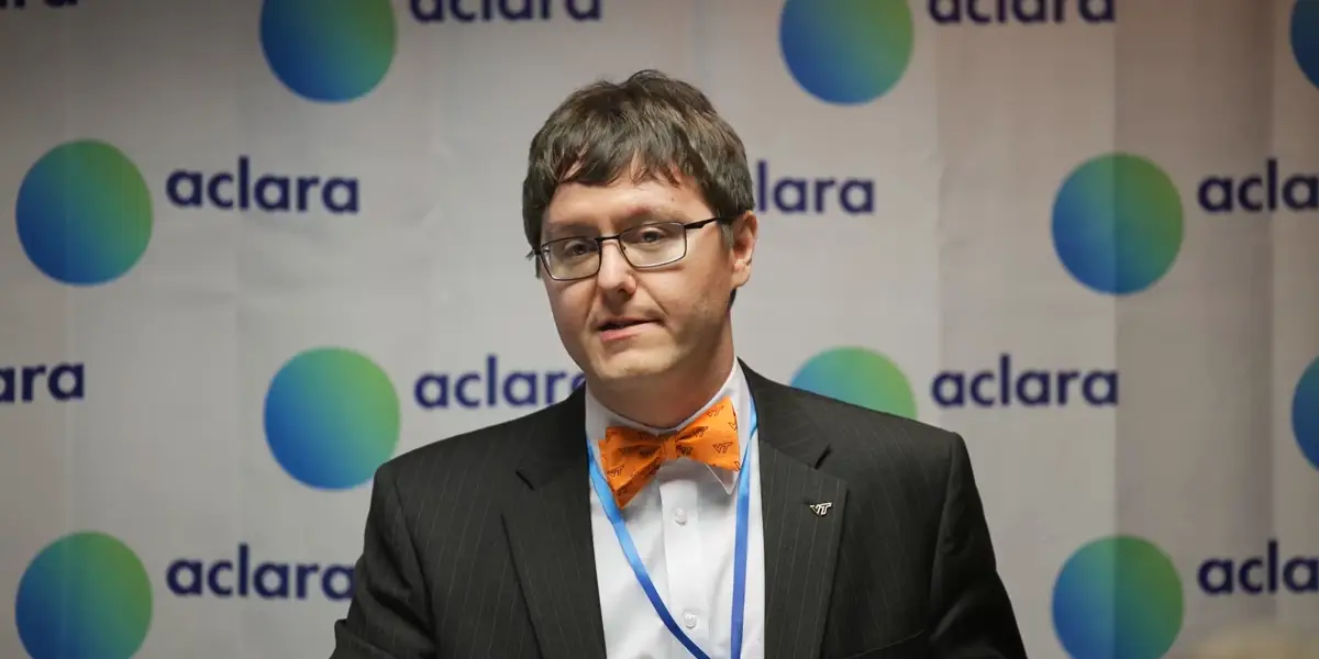 Dr. Aaron Noble speaks at Aclara's rare earths pilot plant inauguration
