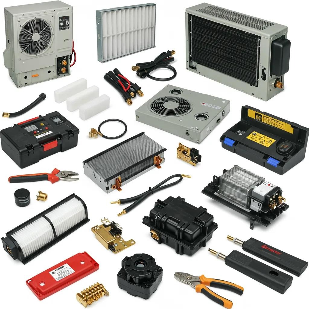 Technician conducting a thorough heat pump tune-up, highlighting various components