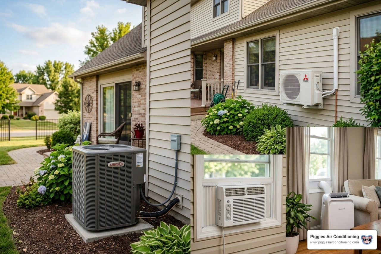 different types of air conditioning units including central ac and mini-split systems different types of air conditioning units including central ac and mini-split systems
