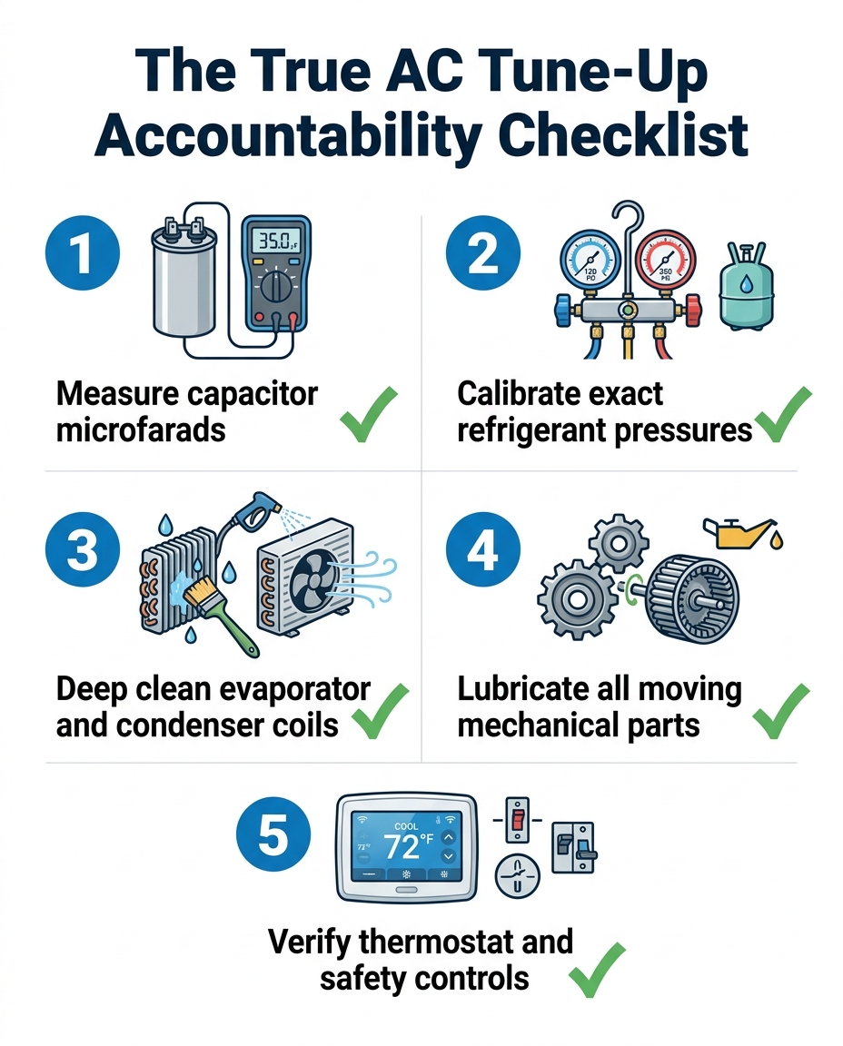 The True AC Tune-Up Accountability Checklist