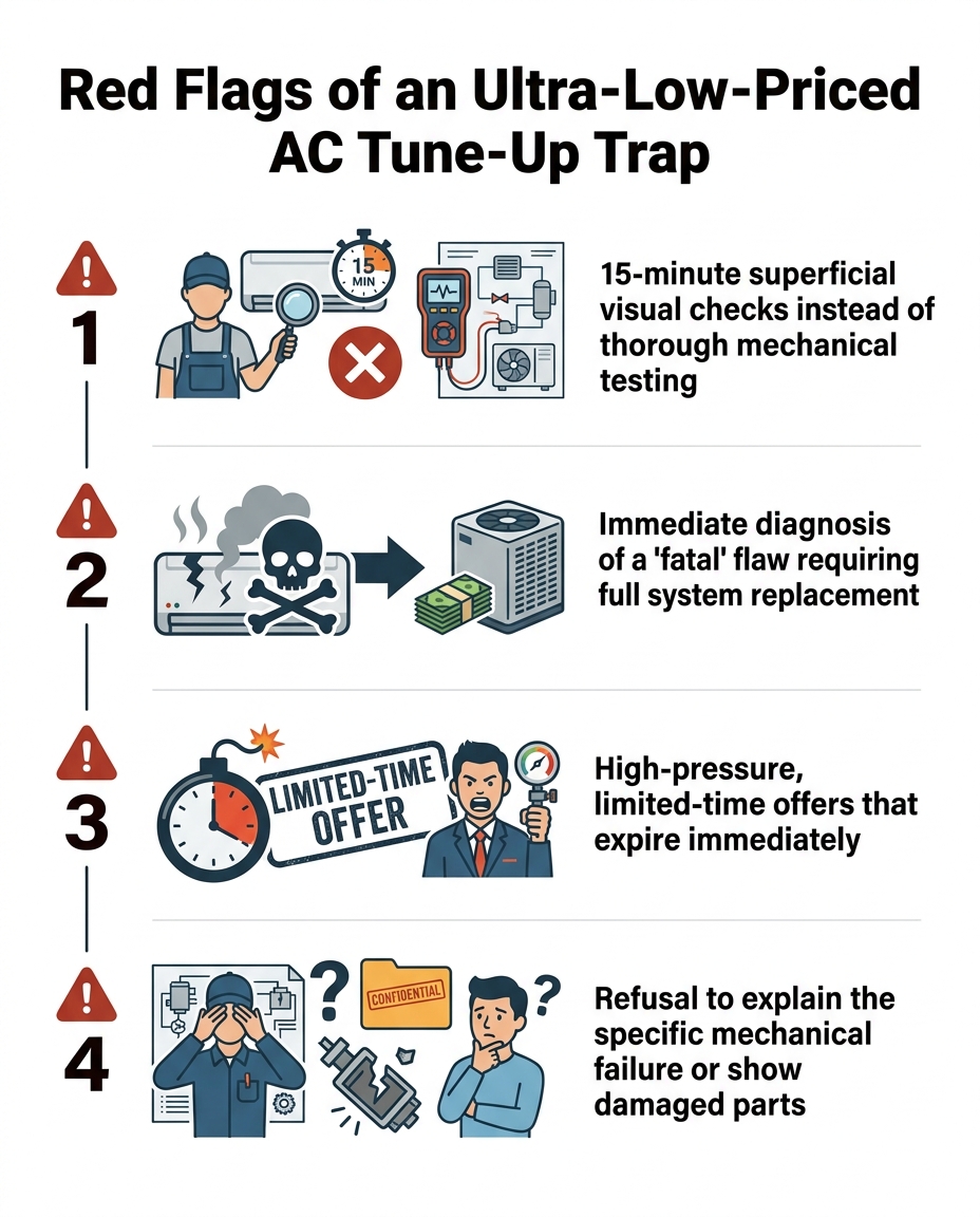 Red Flags of an Ultra-Low-Priced AC Tune-Up Trap