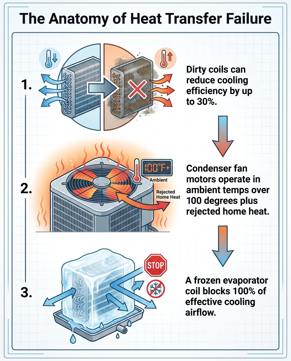 The Anatomy of Heat Transfer Failure