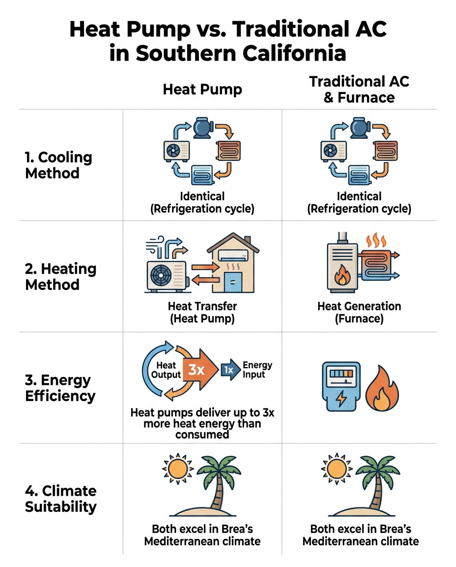 Heat Pump vs. Traditional AC in Southern California