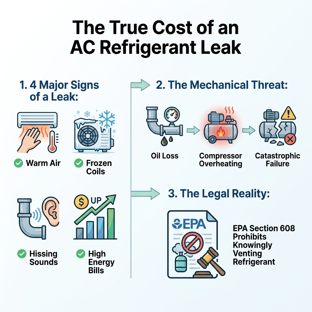 The True Cost of an AC Refrigerant Leak