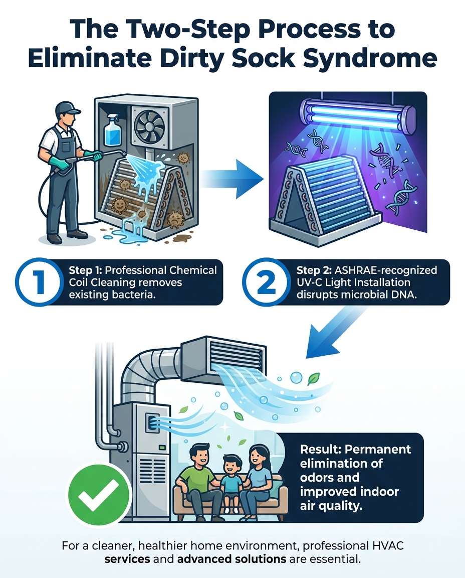 The Two-Step Process to Eliminate Dirty Sock Syndrome