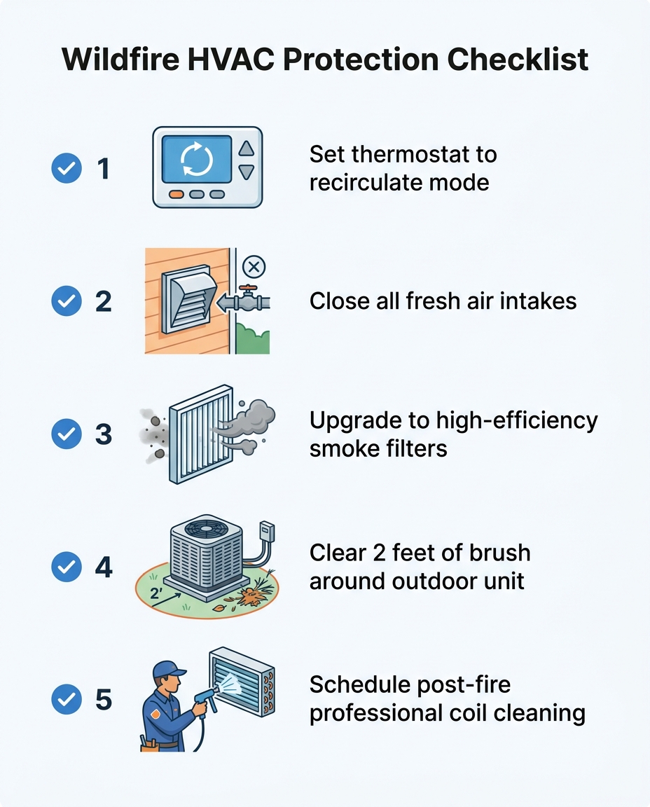 Wildfire HVAC Protection Checklist
