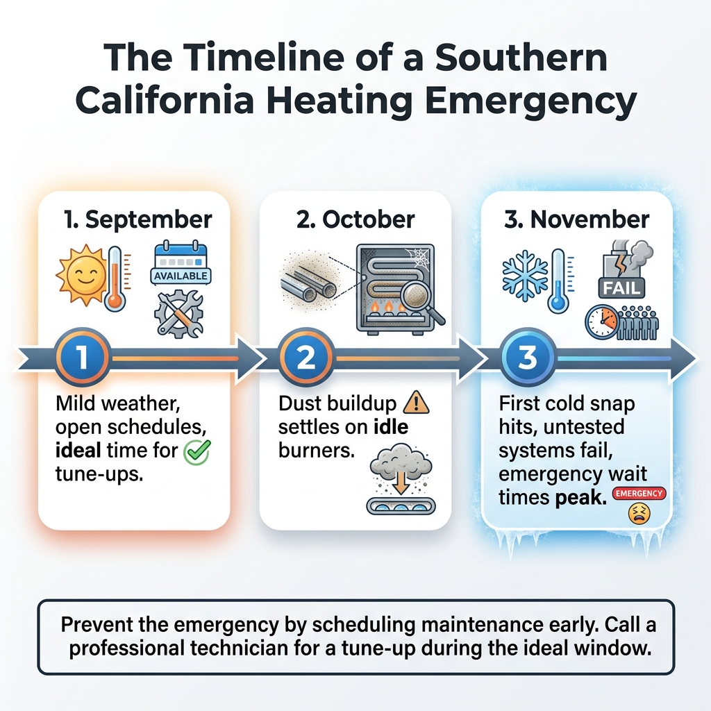 The Timeline of a Southern California Heating Emergency