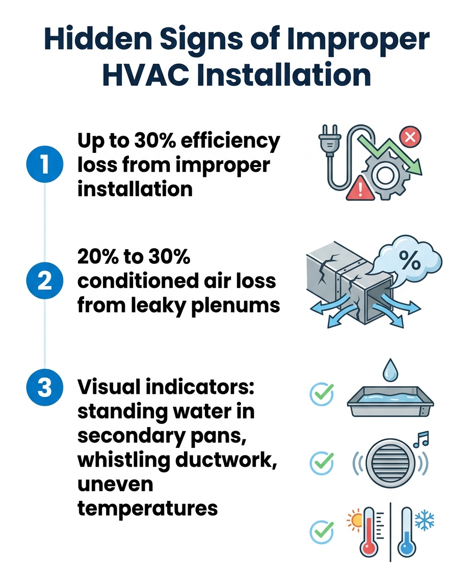 Hidden Signs of Improper HVAC Installation
