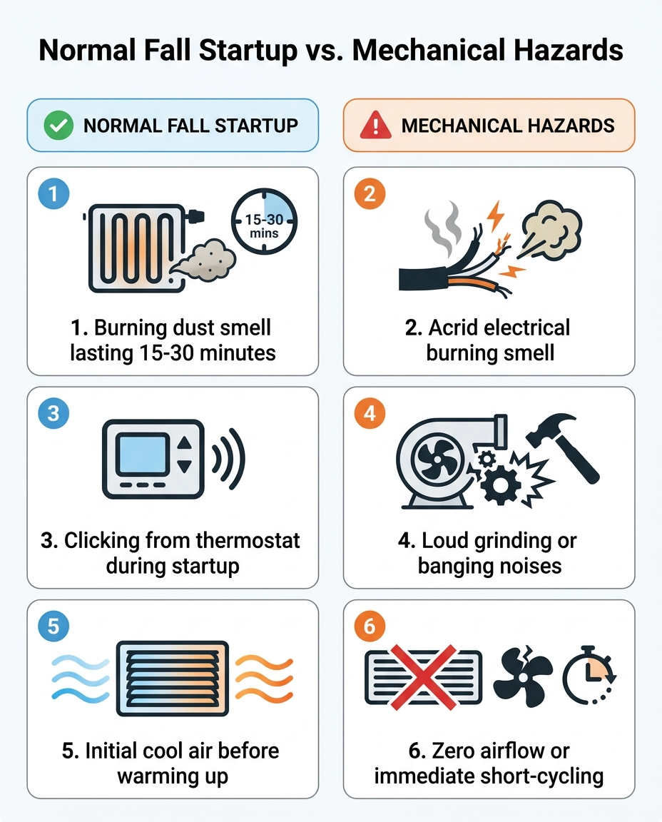 Normal Fall Startup vs. Mechanical Hazards