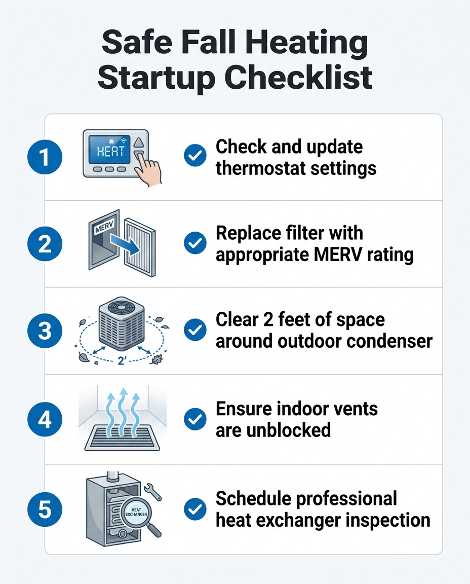 Safe Fall Heating Startup Checklist