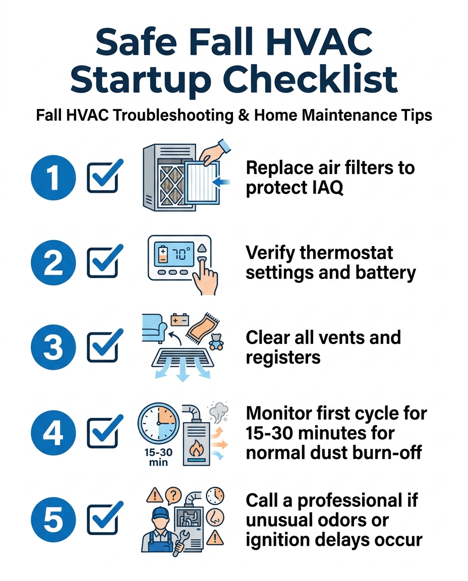 Safe Fall HVAC Startup Checklist