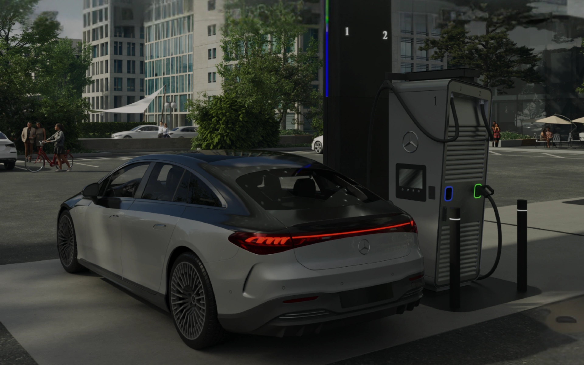 Mercedes an Ladesäule