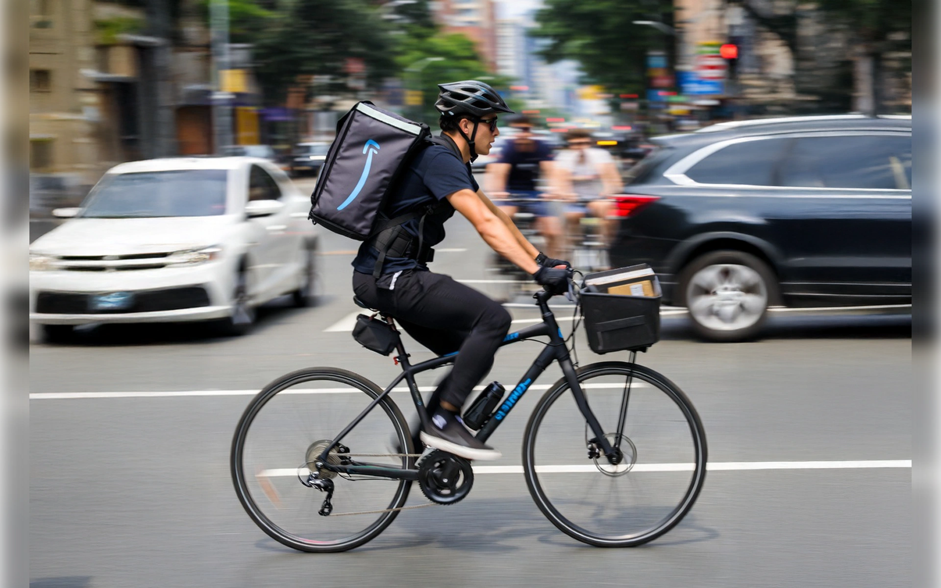 Fahrrad Kurier Amazon Now