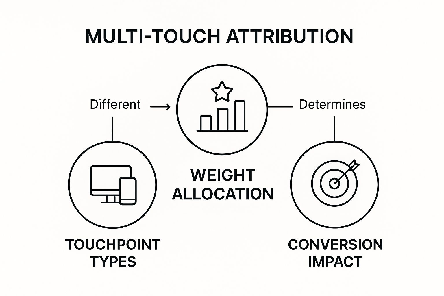 Infographic showing key data about Create Multi-Touch Attribution Scoring
