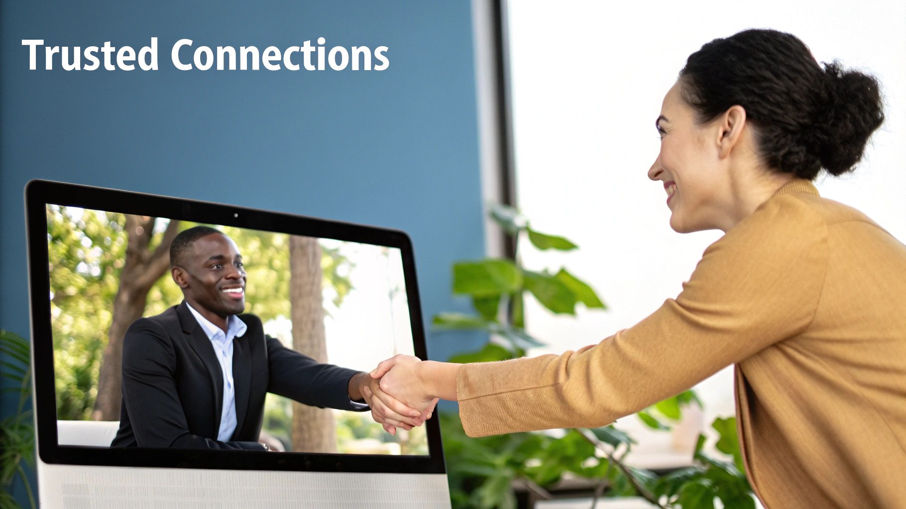 A screenshot of the GojiberryAI website interface, showing its clean design and features for B2B prospecting.