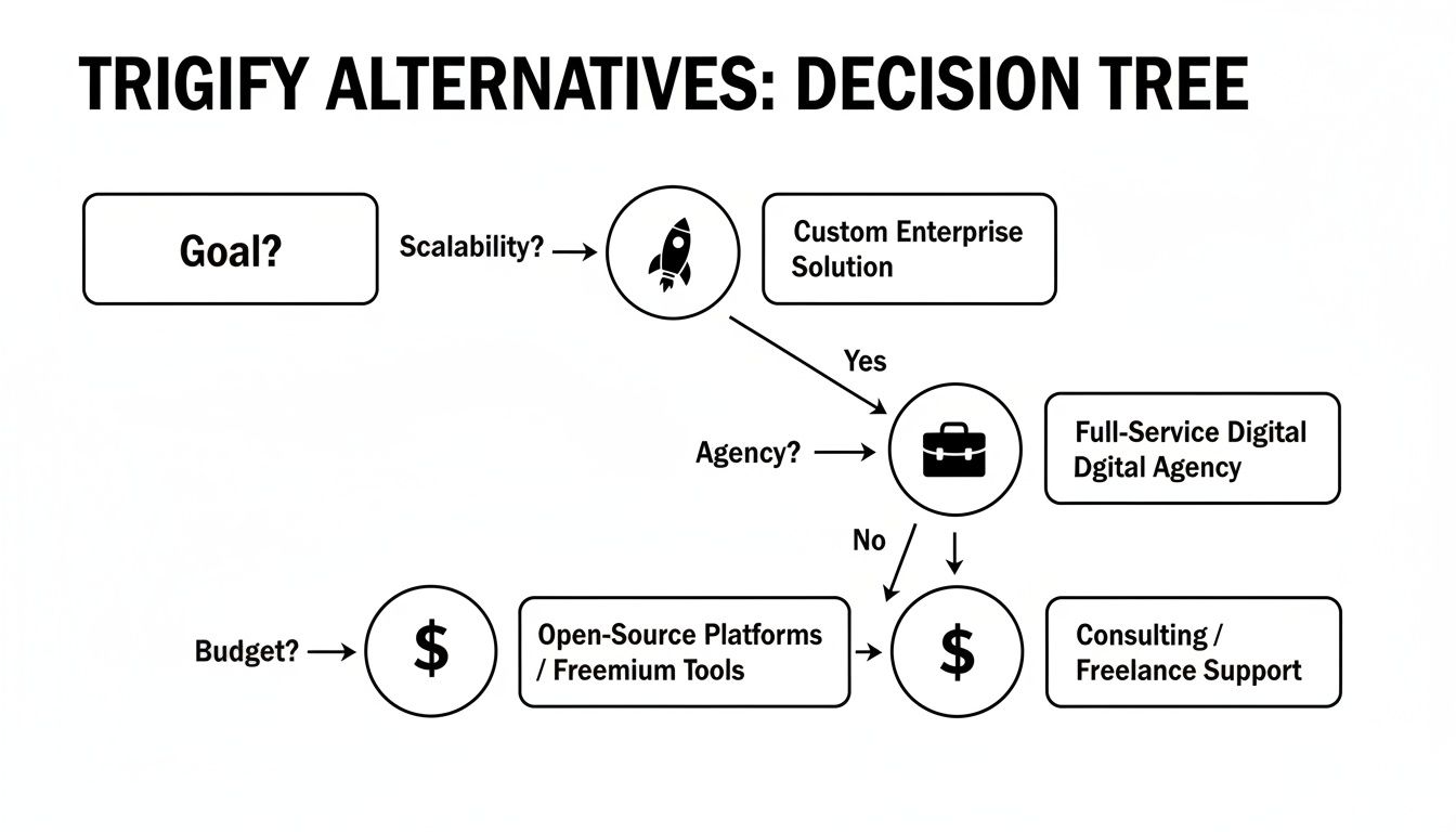 Infographic about trigify alternatives