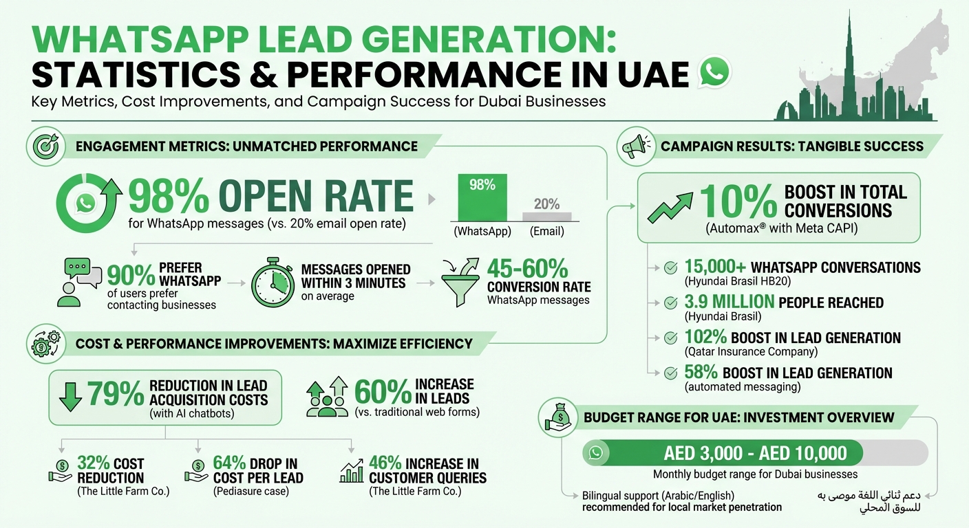 WhatsApp Lead Generation Statistics and Performance Metrics for UAE Businesses