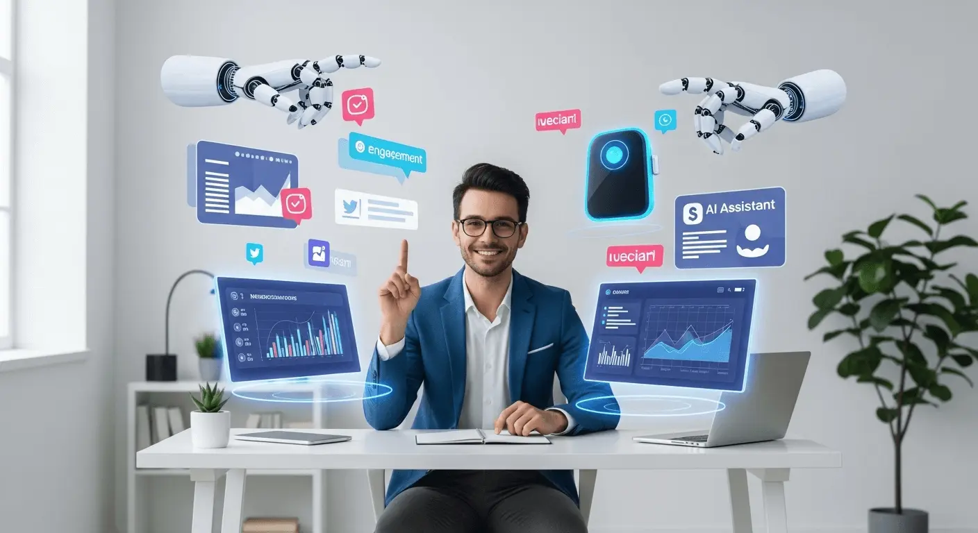Comment les petites entreprises économisent plus de 20 heures par semaine grâce aux outils d'IA pour les médias sociaux (2025)