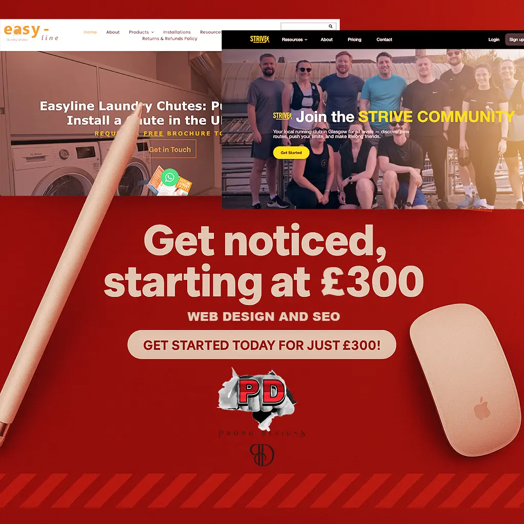 Happy clients, previous websites, starting from £300!