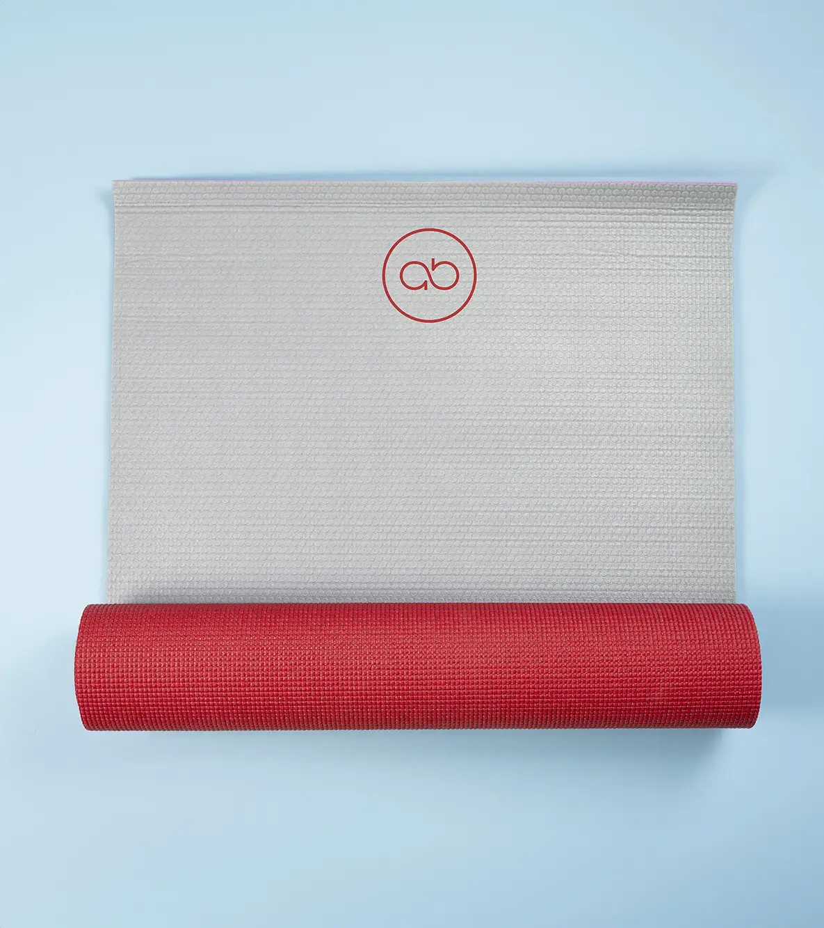 Yoga mat printed with the Absolute Balance mark at the top