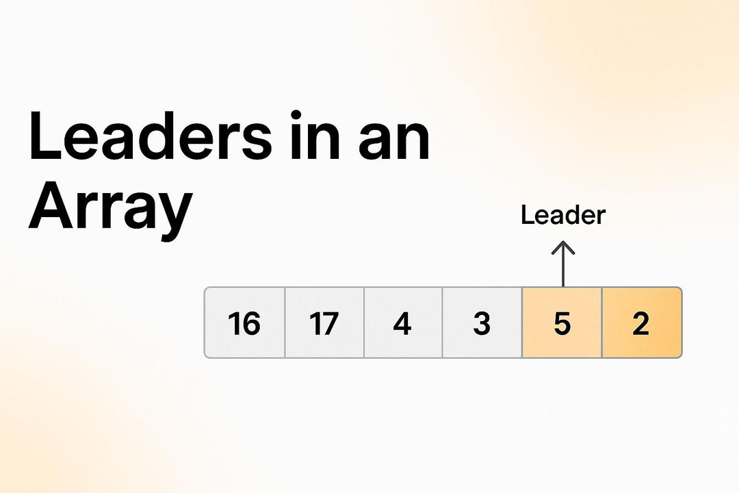 Leaders In Array