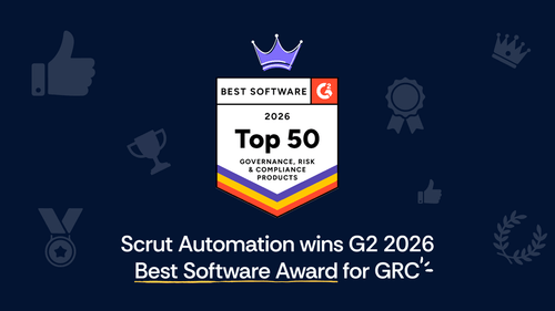 Scrut Automation Wins G2 2026 Best Software Award for GRC