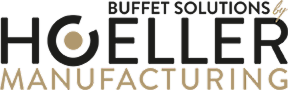 Logo společnosti Hoeller Manufacturing s textem Buffet Solutions by Hoeller Manufacturing.