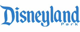Logo Disneyland Park v modré barvě.