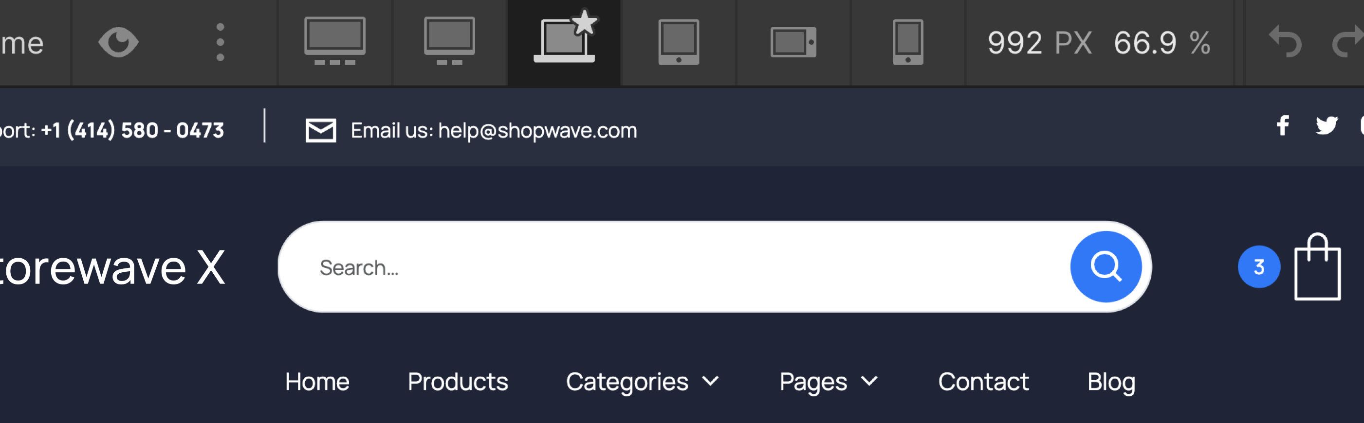 Responsive Design - Shopwave X Webflow Template