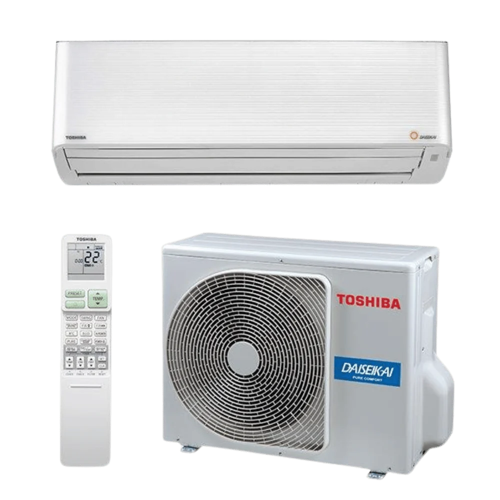 Toshiba Premium+ 25 -ilmalämpöpumpun sisä- ja ulkoyksikkö