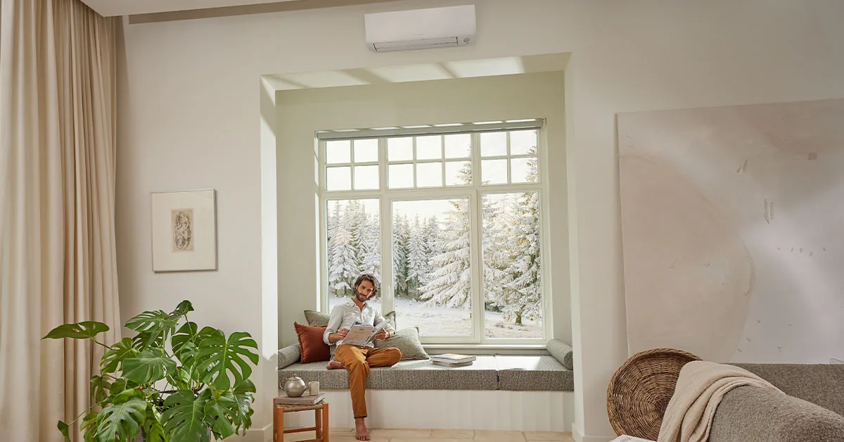 Daikin Perfera N olohuoneessa