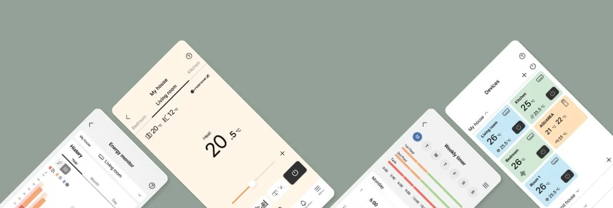 Panasonic Comfort Cloud -sovelluksen lämpöpumpun etäohjaus
