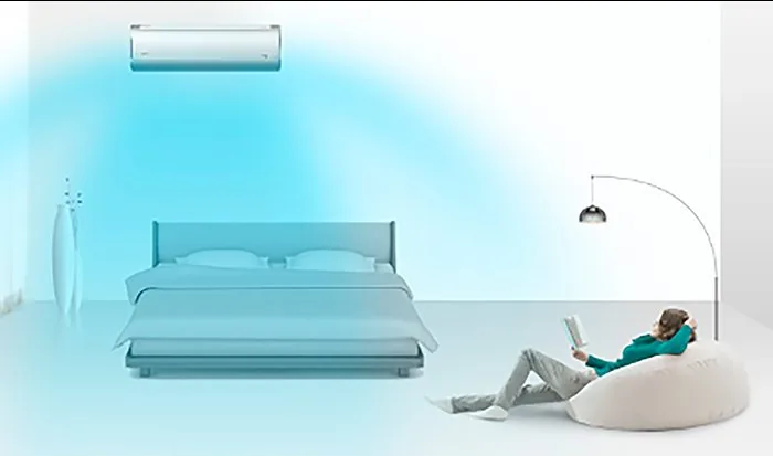 Midea Breezeless E -tekniikan pehmeä ilmavirta