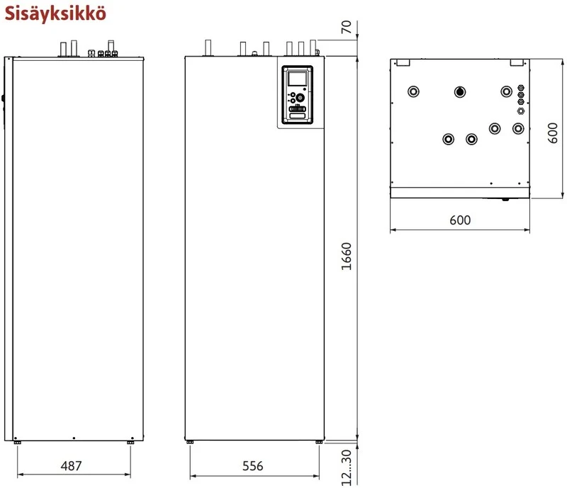 Tehowatti Air Evo 12 – mittakuva