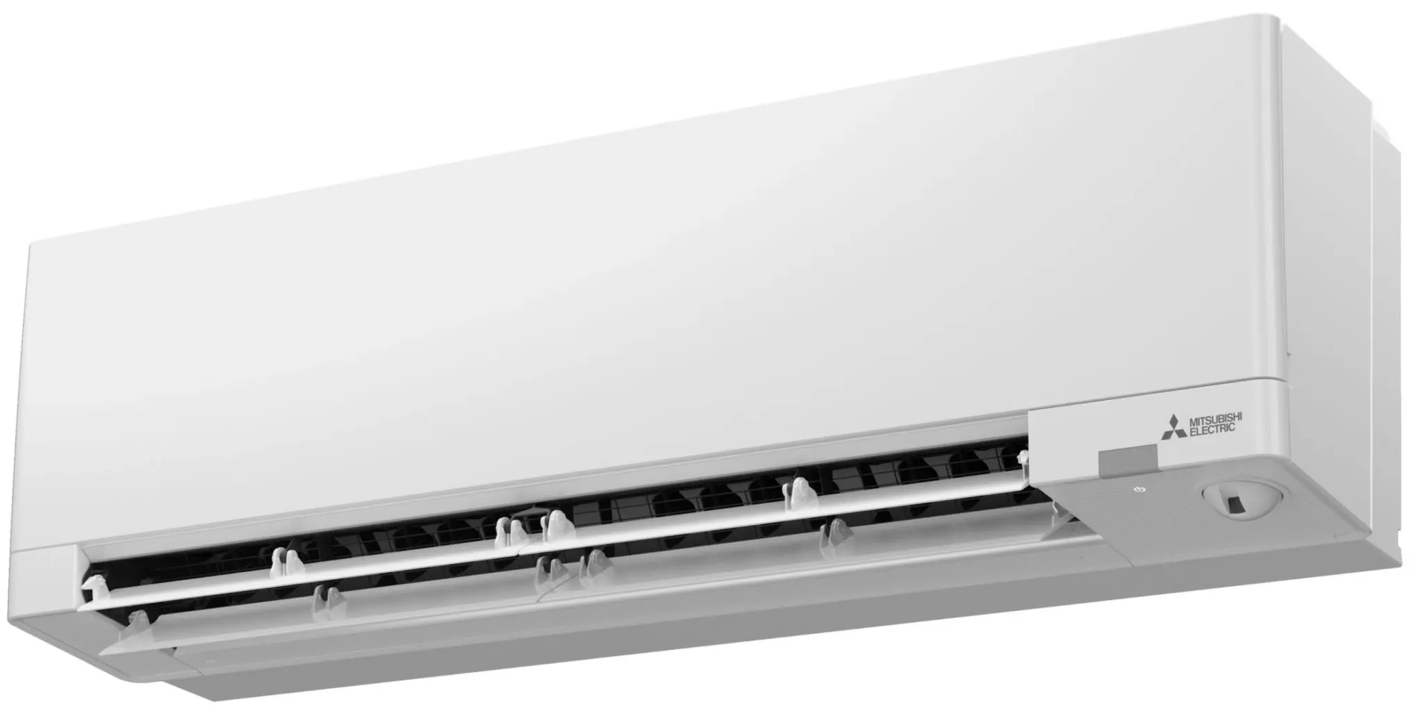Mitsubishi Electric RW -sisäyksikkö ilmanohjaimet avattuina