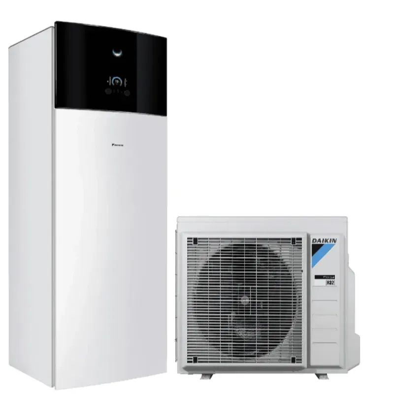 Daikin Altherma 3 R -mallisarja; kuvassa 8 kW / 180 l -kokonaisuus. Sisäyksikkö ja kokoversio voivat poiketa.