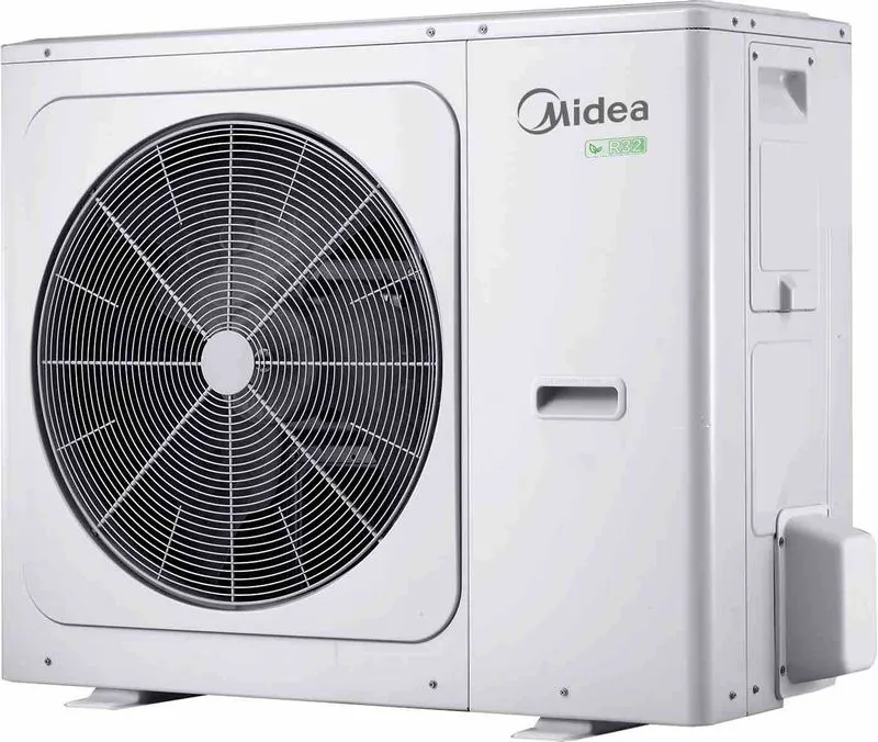 Midea M Thermal Arctic R32 – valmistajan 12–16 kW Mono/Split -malliperheen esimerkkikuva. Kuva ei yksilöi kortin Split/Dual-kokoonpanoa.