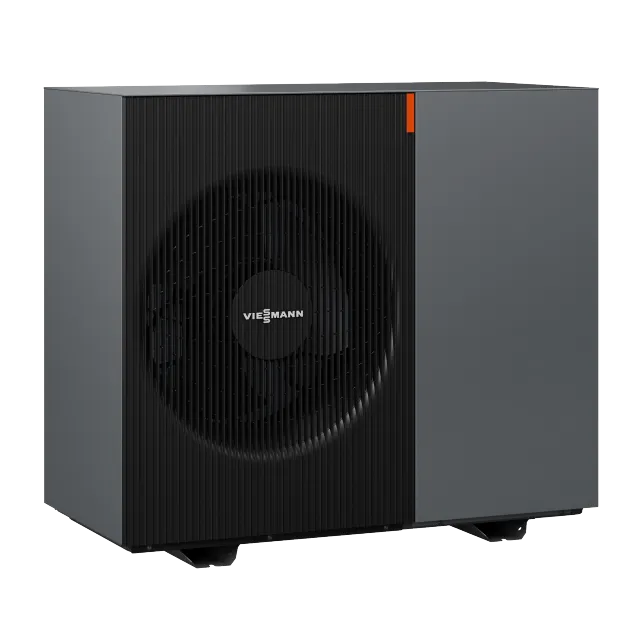 Viessmann Vitocal 200-A ie – valmistajan ulkoyksikön mallisarjakuva. Comfort- tai Compact-sisäyksikkö ei sisälly kuvaan.